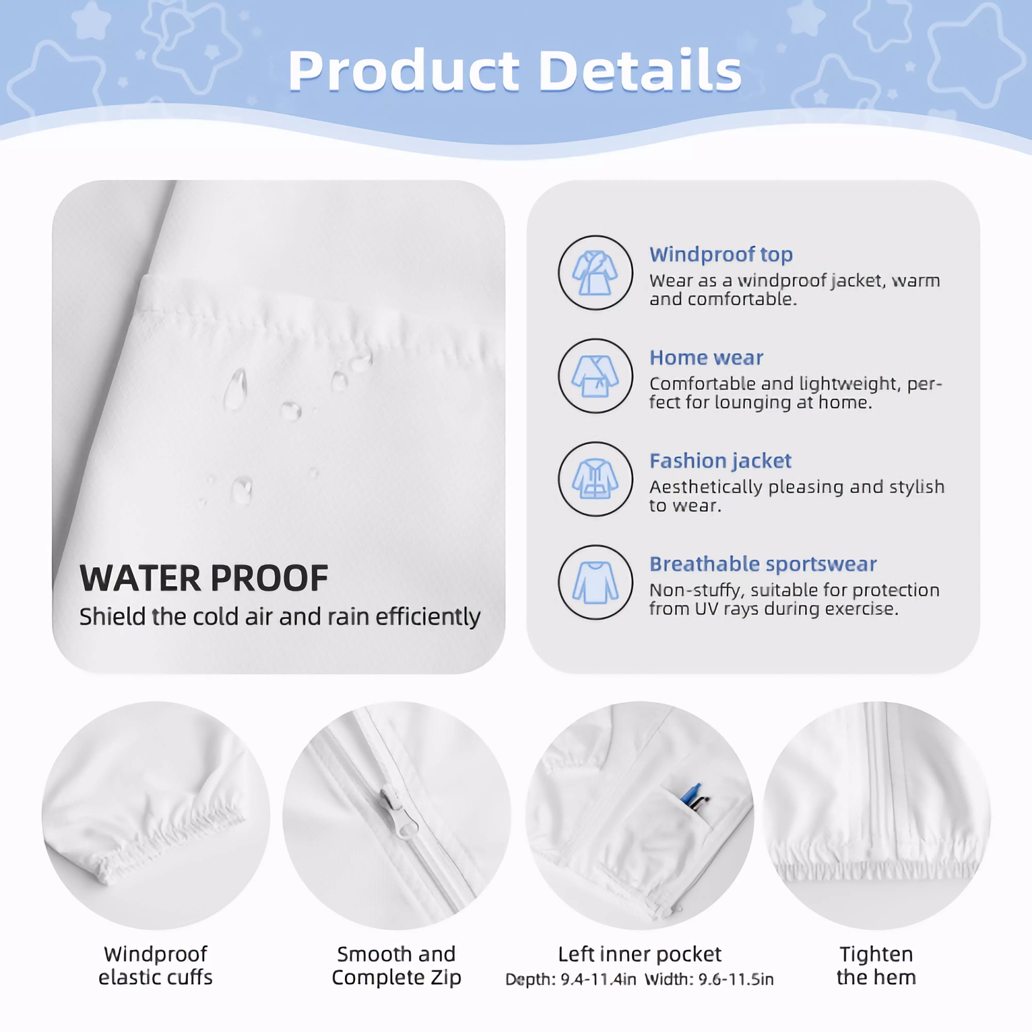 3TG True Prince K3 Lightweight Zipper Hoodie