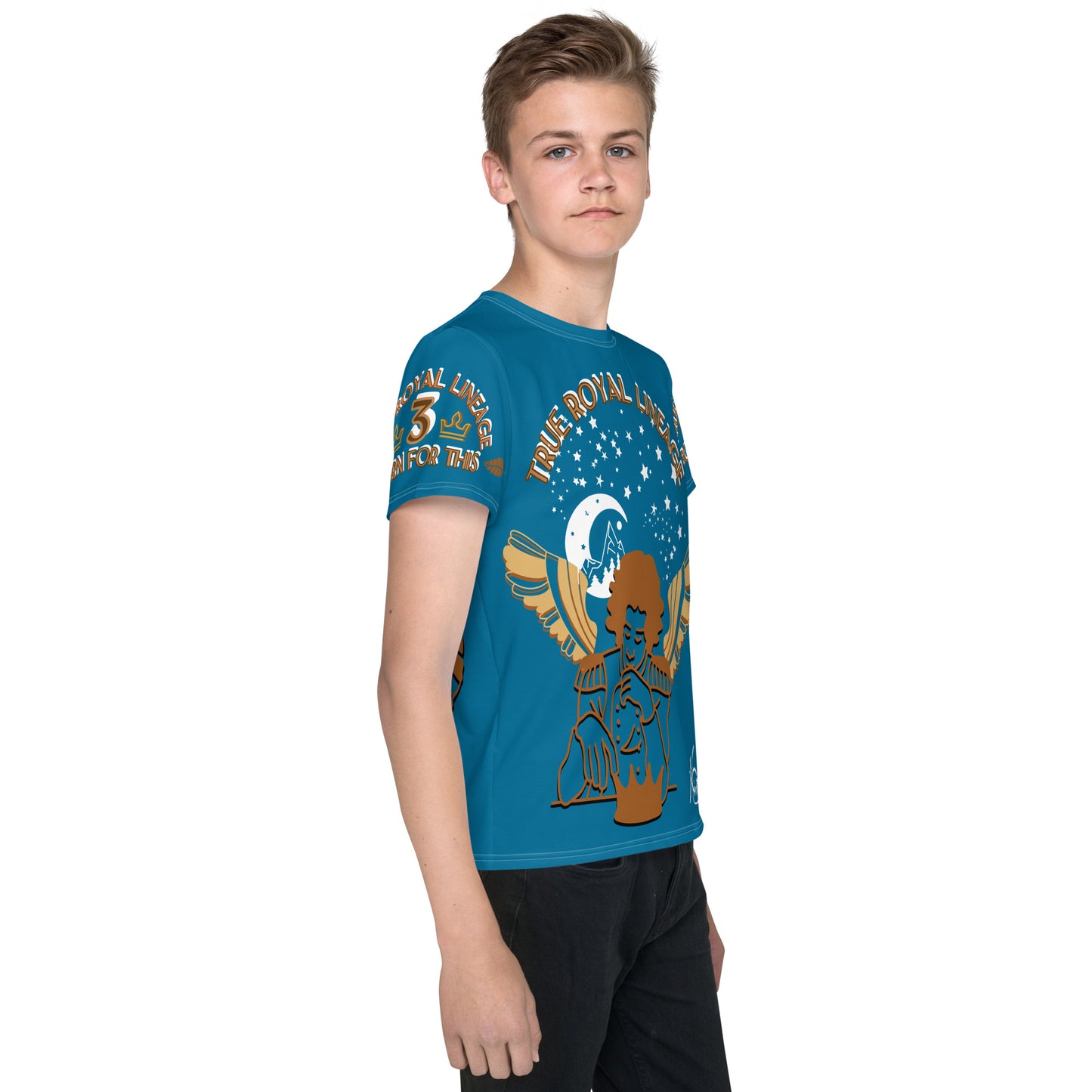 3TG True Royal Lineage (Early Evening Caramel Prince Pre-Teen & Teen Boy) T-Shirt