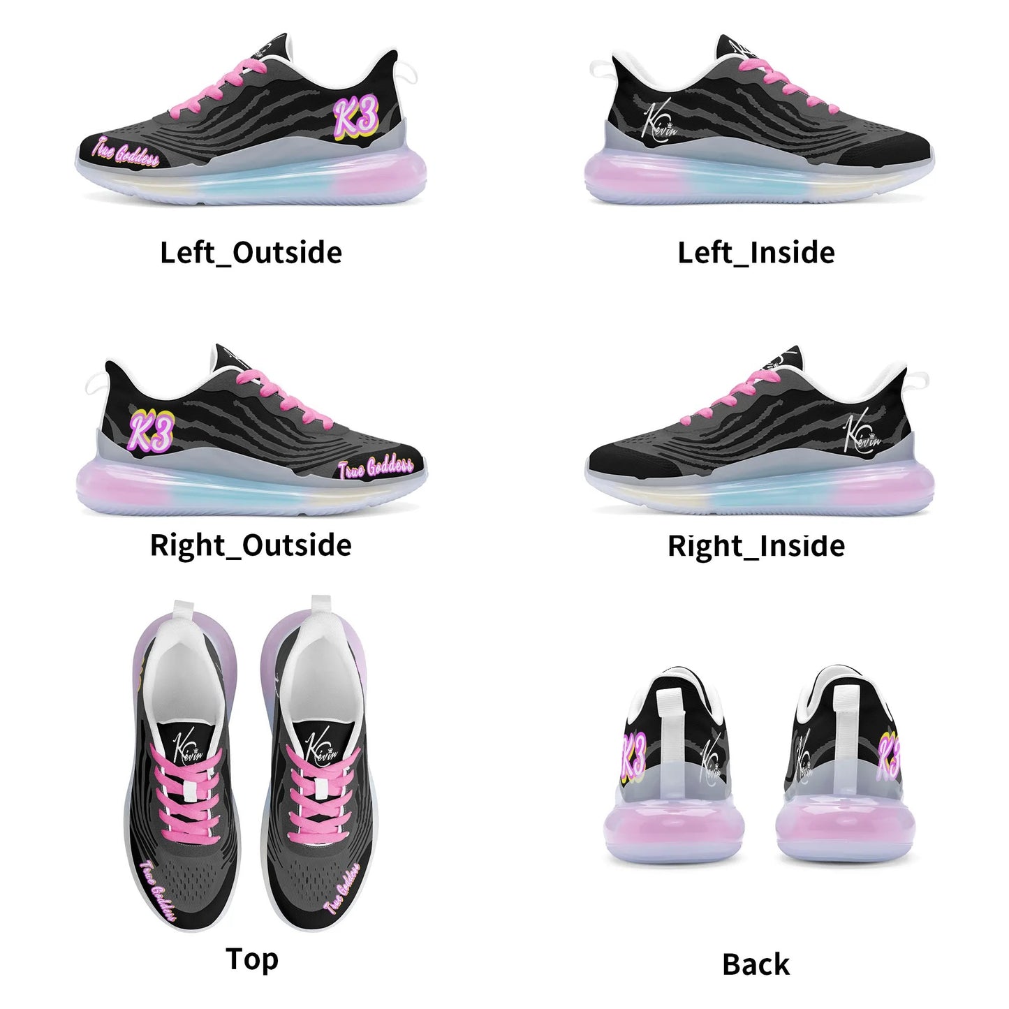 3TG True Goddess K3 Rainbow Aurora Shoes (Night Aurora)