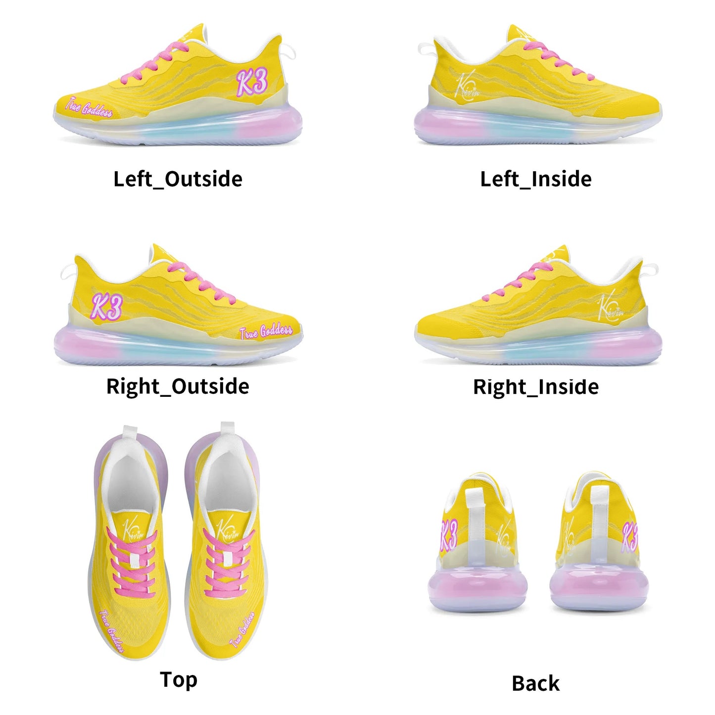 3TG True Goddess K3 Rainbow Aurora Shoes (Aurora Sunshines)