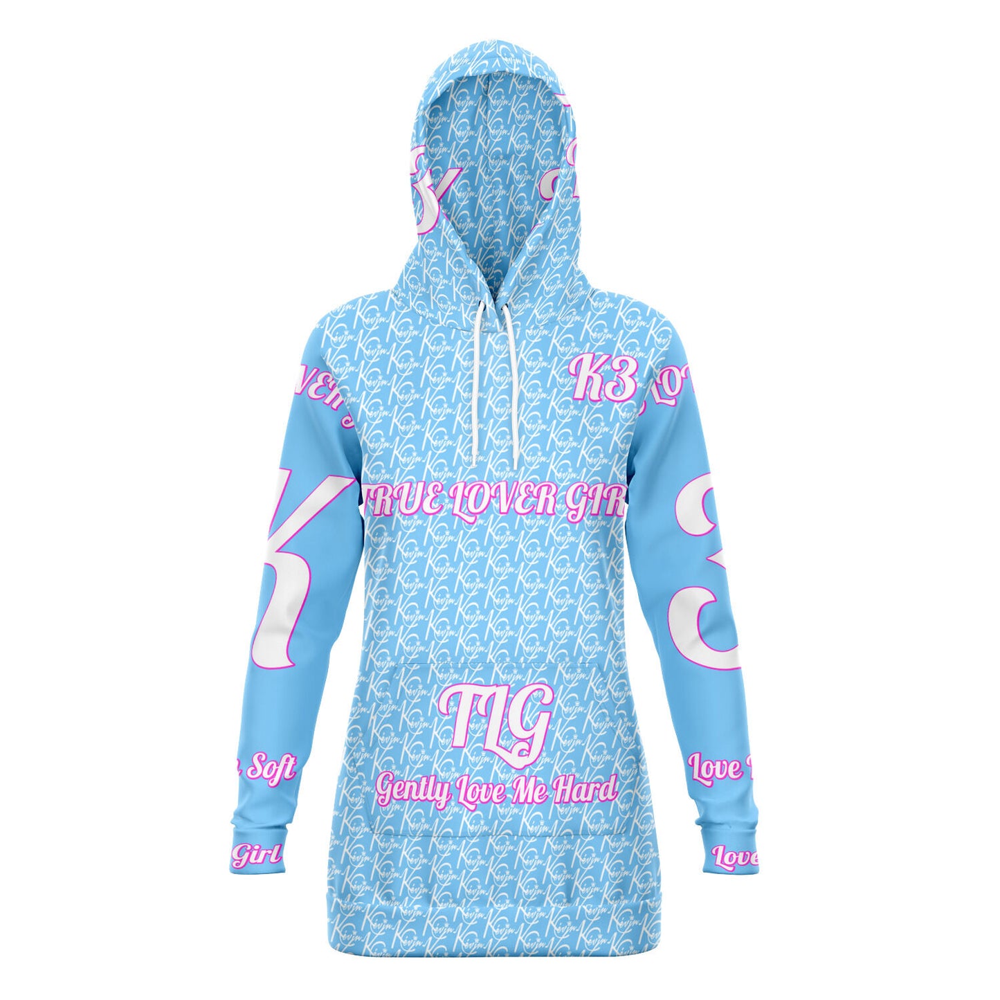 3TG True Lover Girl Longline Hoodie Dress