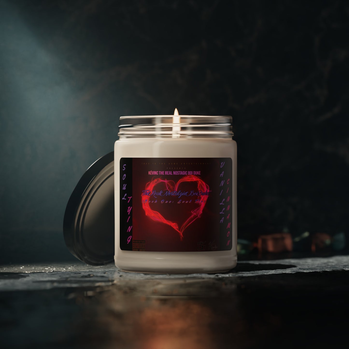 3TG KévinC's Soul Tying Vanilla Cinnamon Scented Candle, 9oz