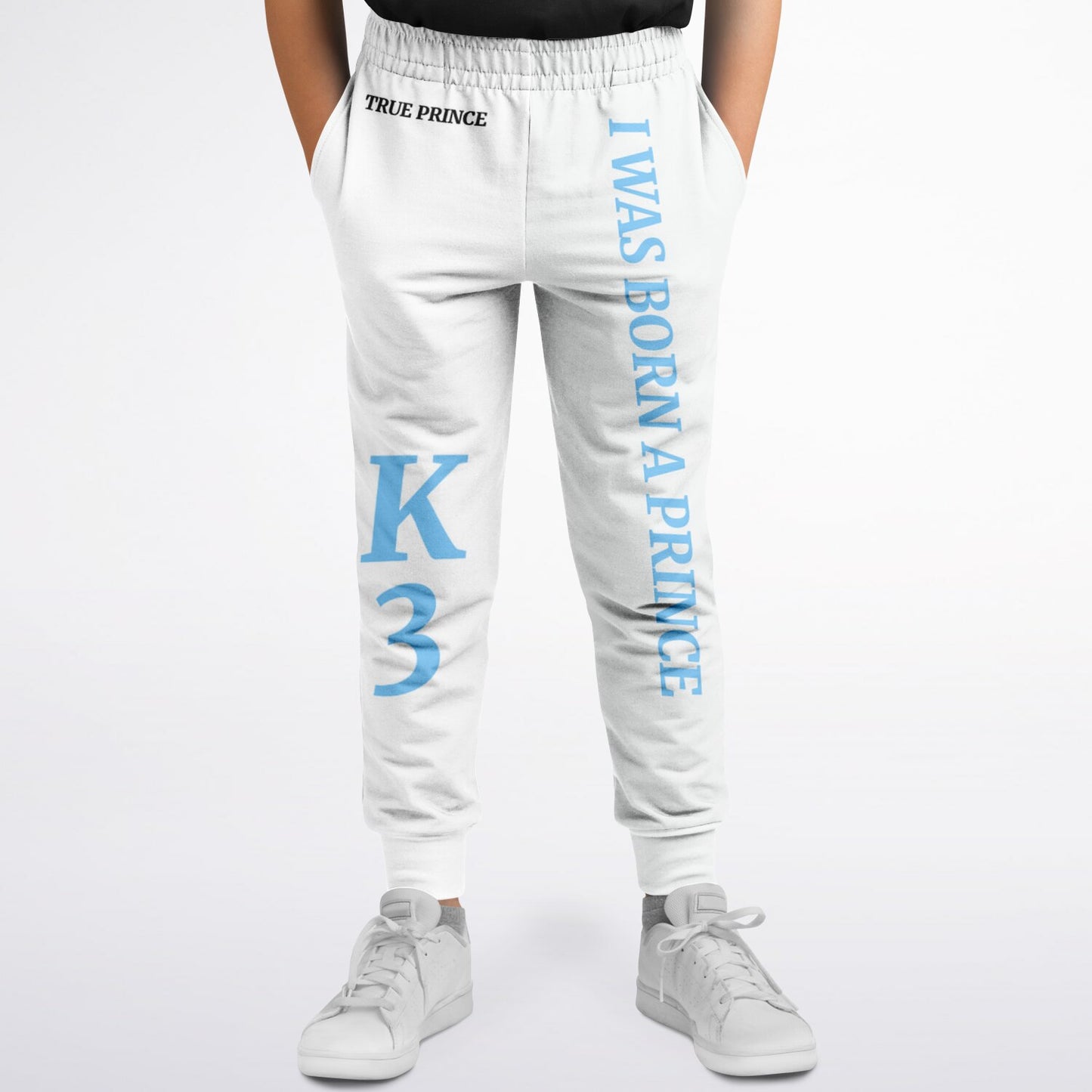 3TG True Prince Jogger (Boy's Baby Blue & White)