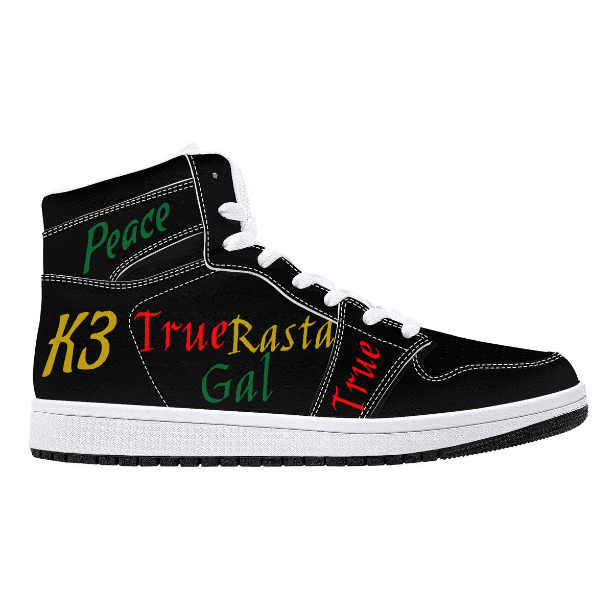 3TG True Rasta Gal High-Tops