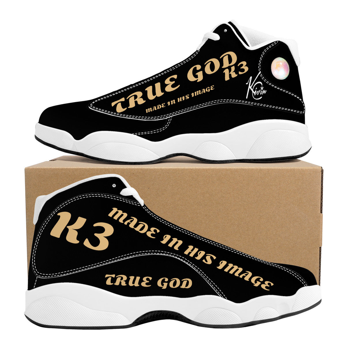 3TG True God Shoes (Black & Soft Gold Melanated Edition)