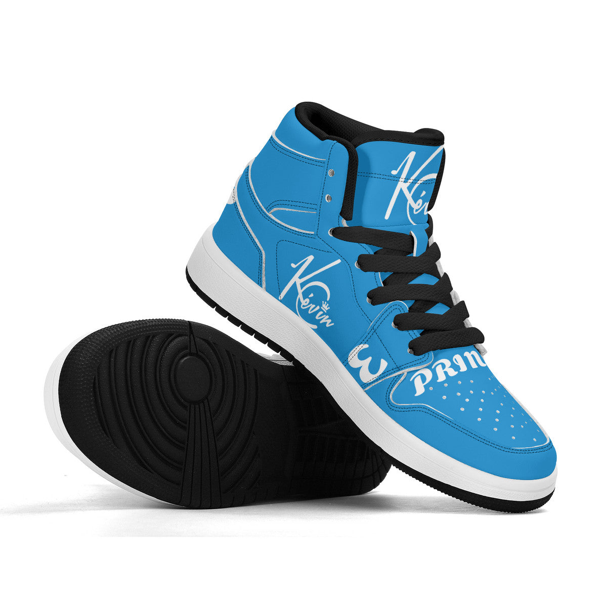 3TG True Prince (Baby Blue, Black and White) High-Top