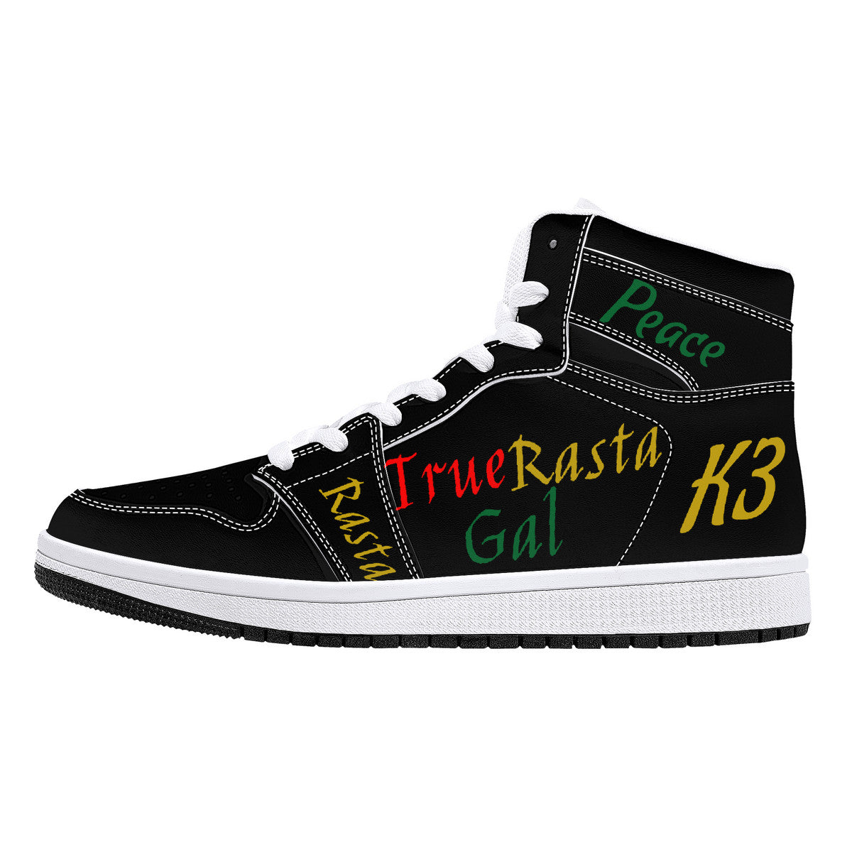 3TG True Rasta Gal High-Tops