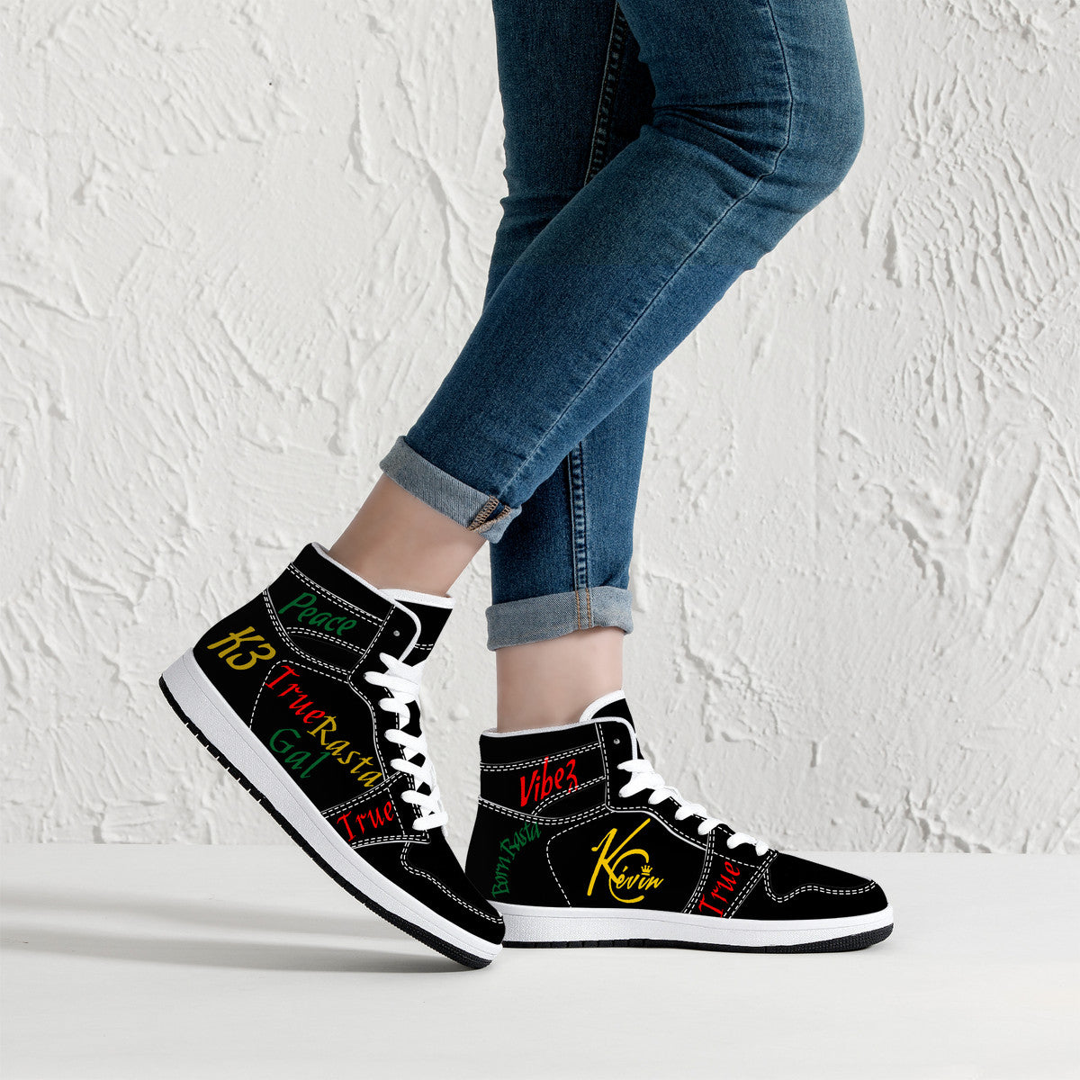 3TG True Rasta Gal High-Tops