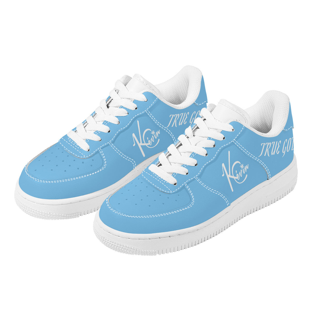 3TG True God Low-Top Shoes (Baby Blue & White Edition)