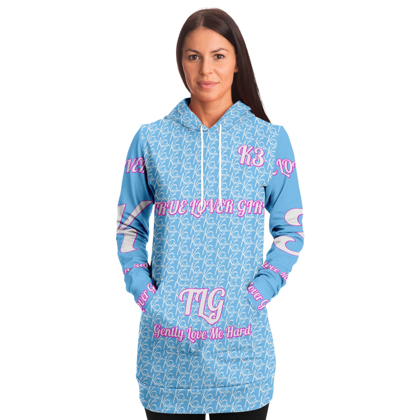 3TG True Lover Girl Longline Hoodie Dress