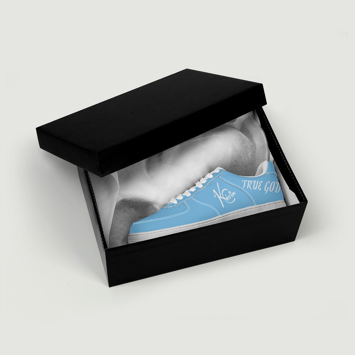 3TG True God Low-Top Shoes (Baby Blue & White Edition)