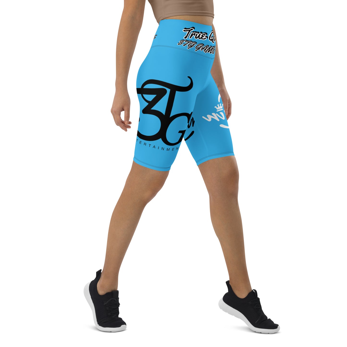 3TG True Queen (True Skies Blue Edition) Biker Shorts