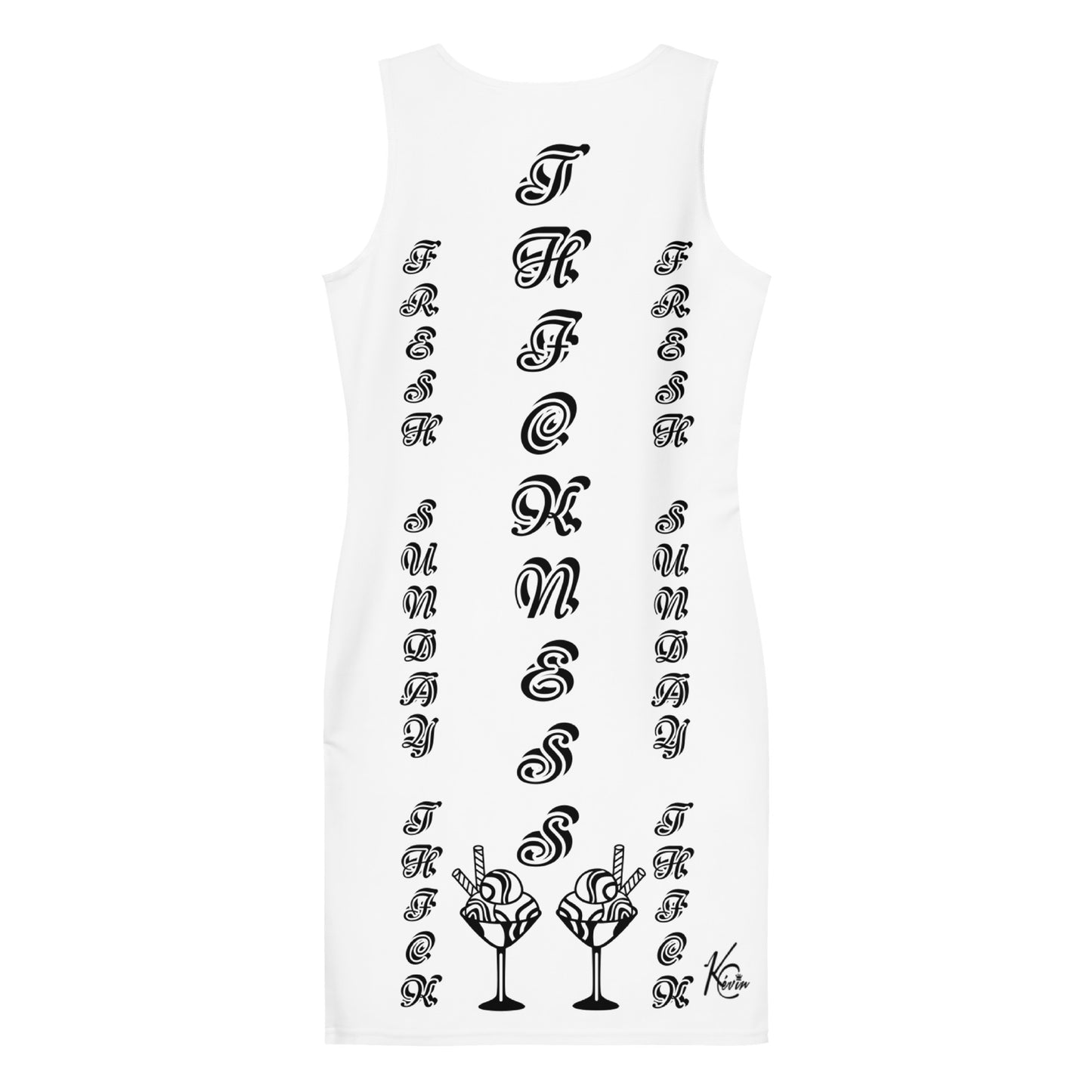 3TG True Thickness (Ice Cream Sunday Edition) Bodycon dress