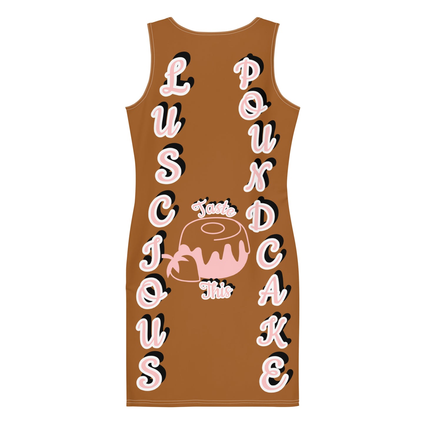 3TG True Lusciousness Bodycon Dress (Strawberry Pound Cake Edition)