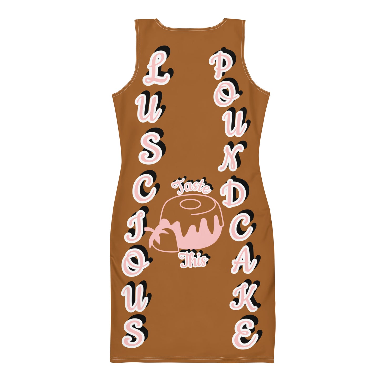 3TG True Lusciousness Bodycon Dress (Strawberry Pound Cake Edition)