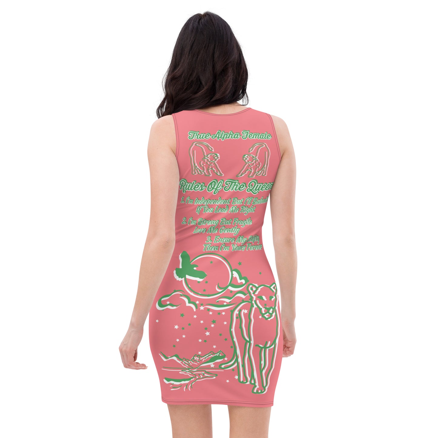 3TG True Alpha Female Bodycon Dress (AKA Dream Haze Lioness Edition)