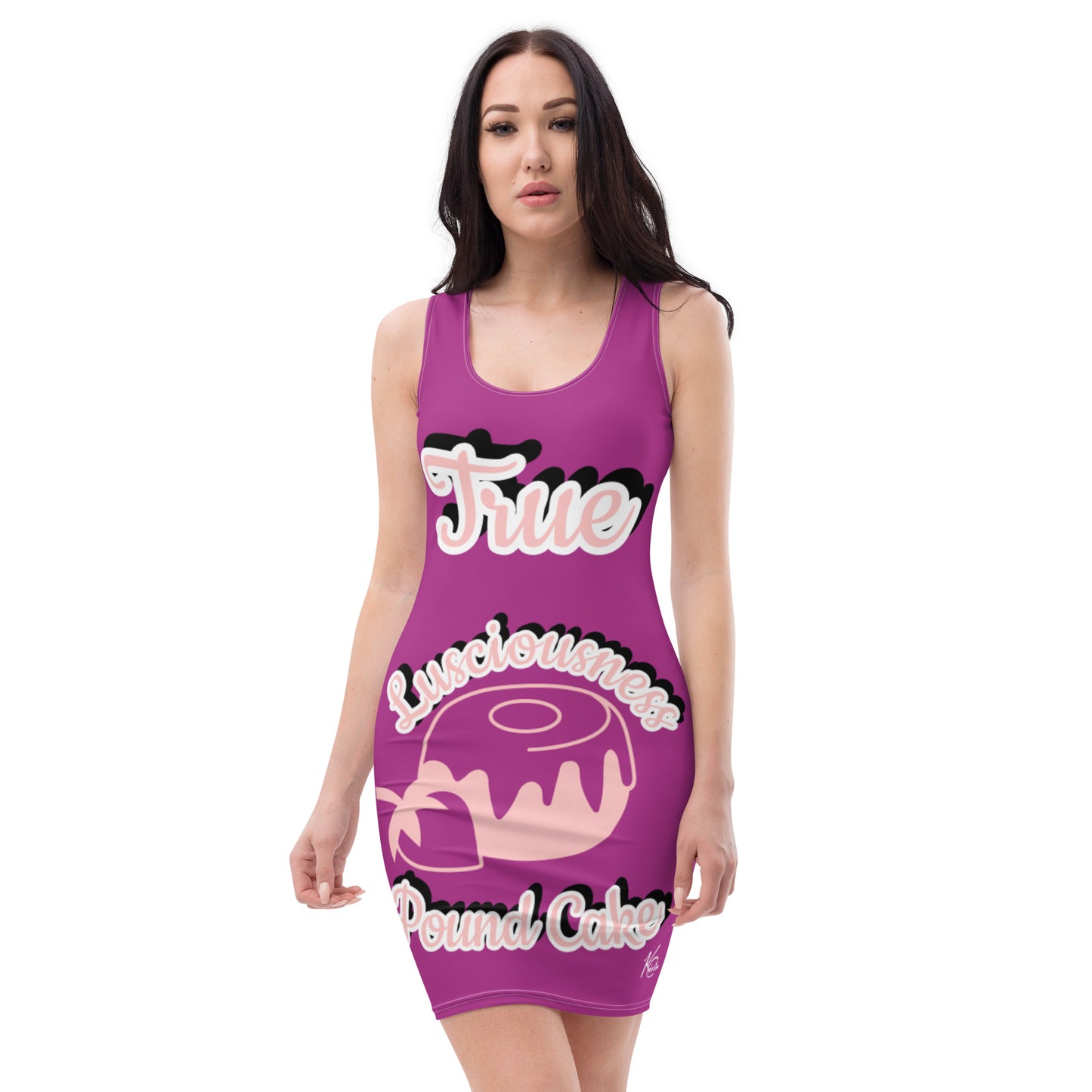 3TG True Lusciousness Bodycon Dress (Purple Grape Berry Pound Cake Edition)