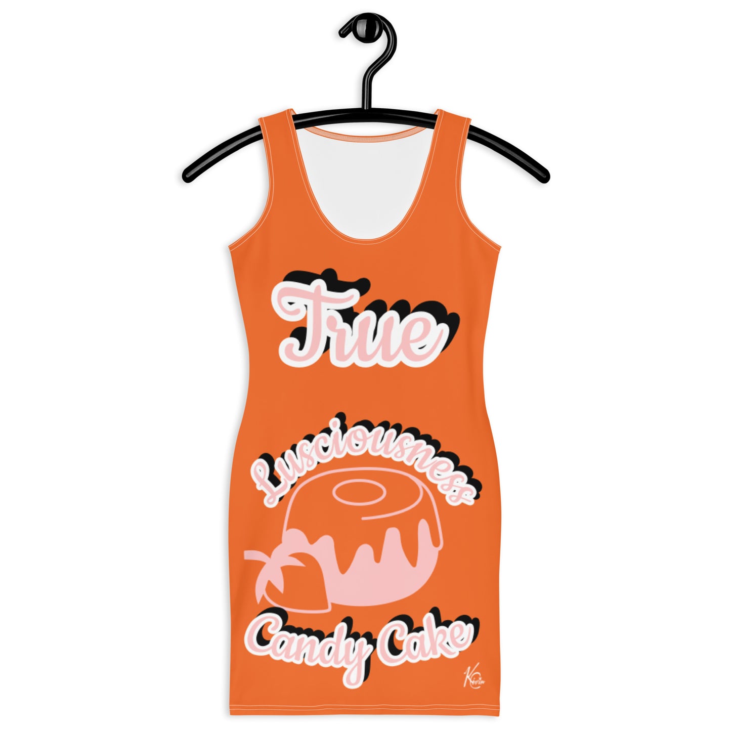 3TG True Lusciousness Bodycon Dress (Orange Cream Dream Candy Cake Edition)