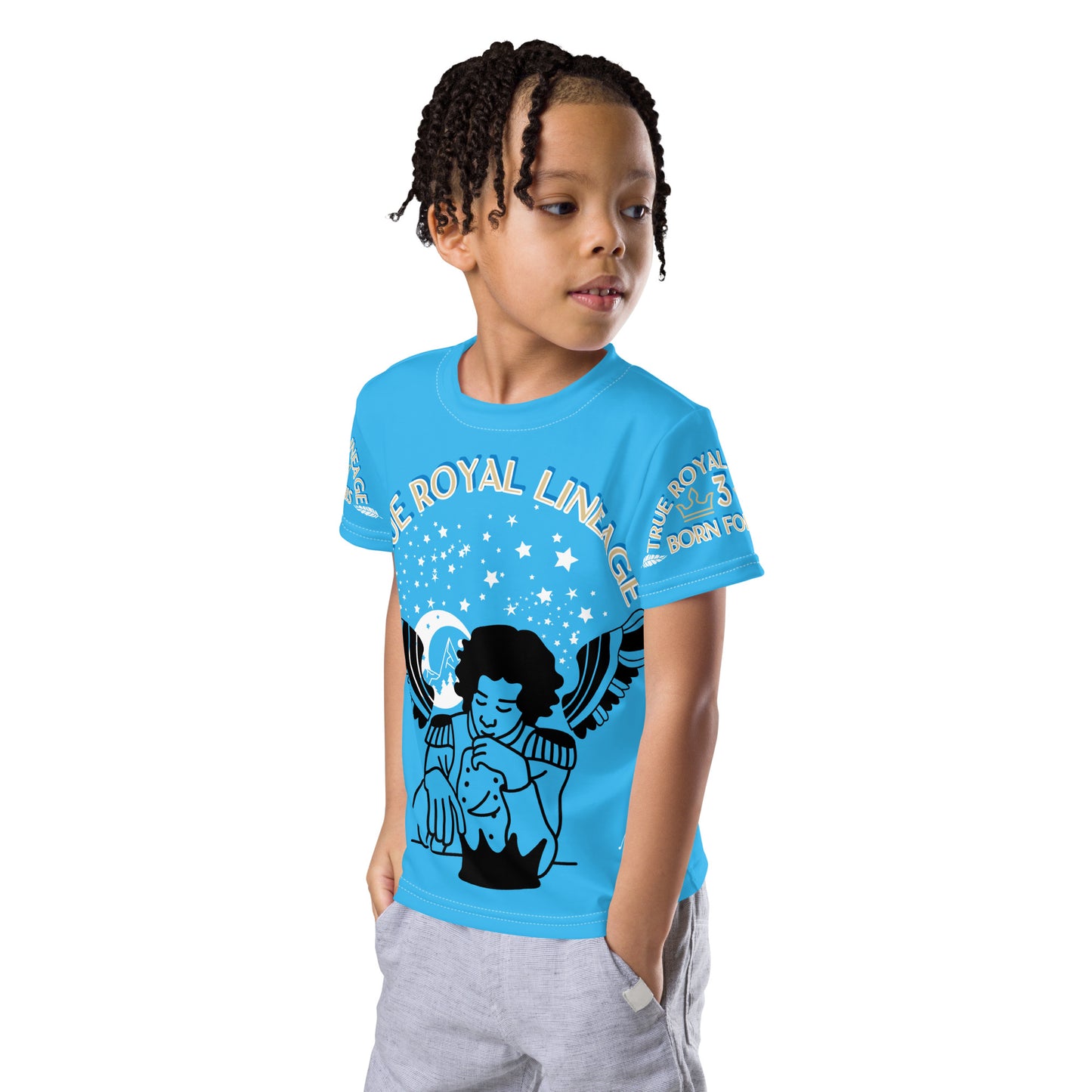 3TG True Royal Lineage (Baby Blue and Tan Boy) T-Shirt