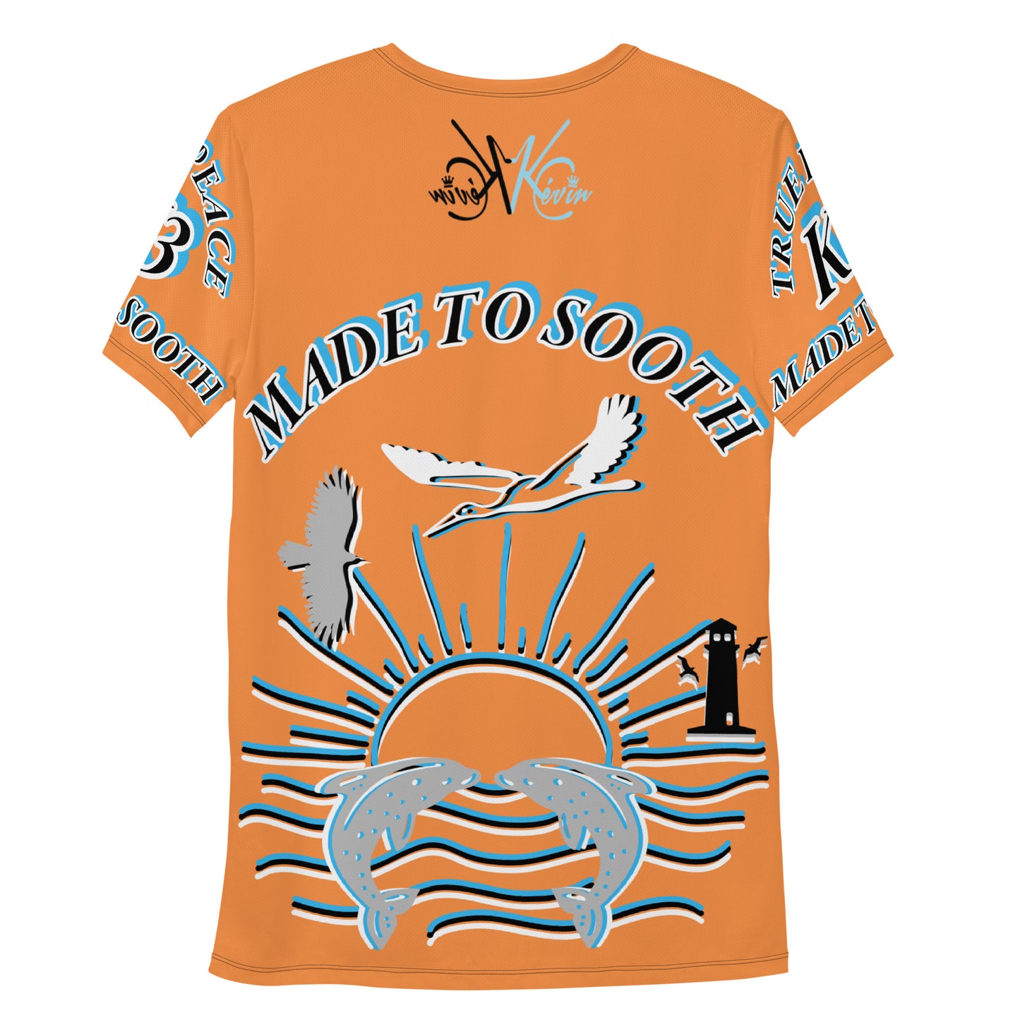 3TG True Peace Men's T-Shirt (Relaxed Ocean Sun Set Print)