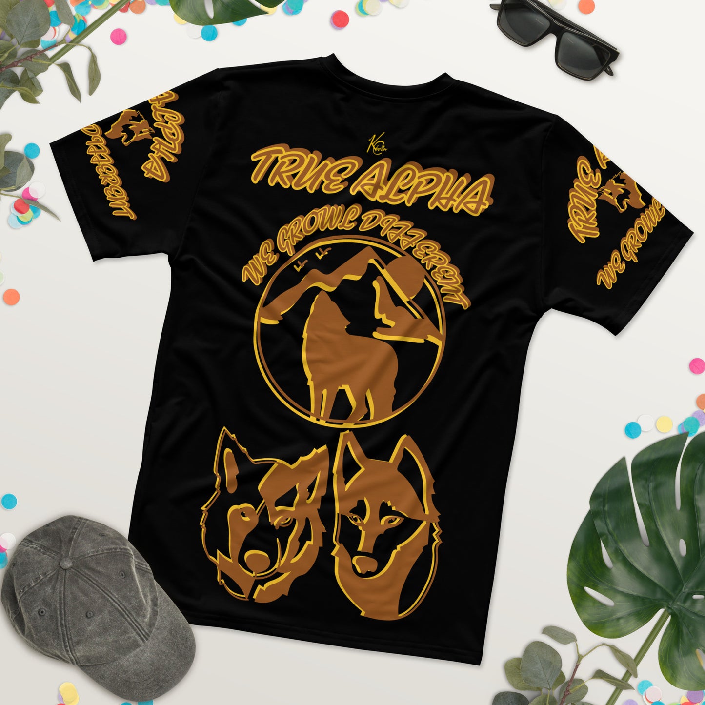 3TG True Alpha (Melanated Night Wolf Print Edition) T-Shirt