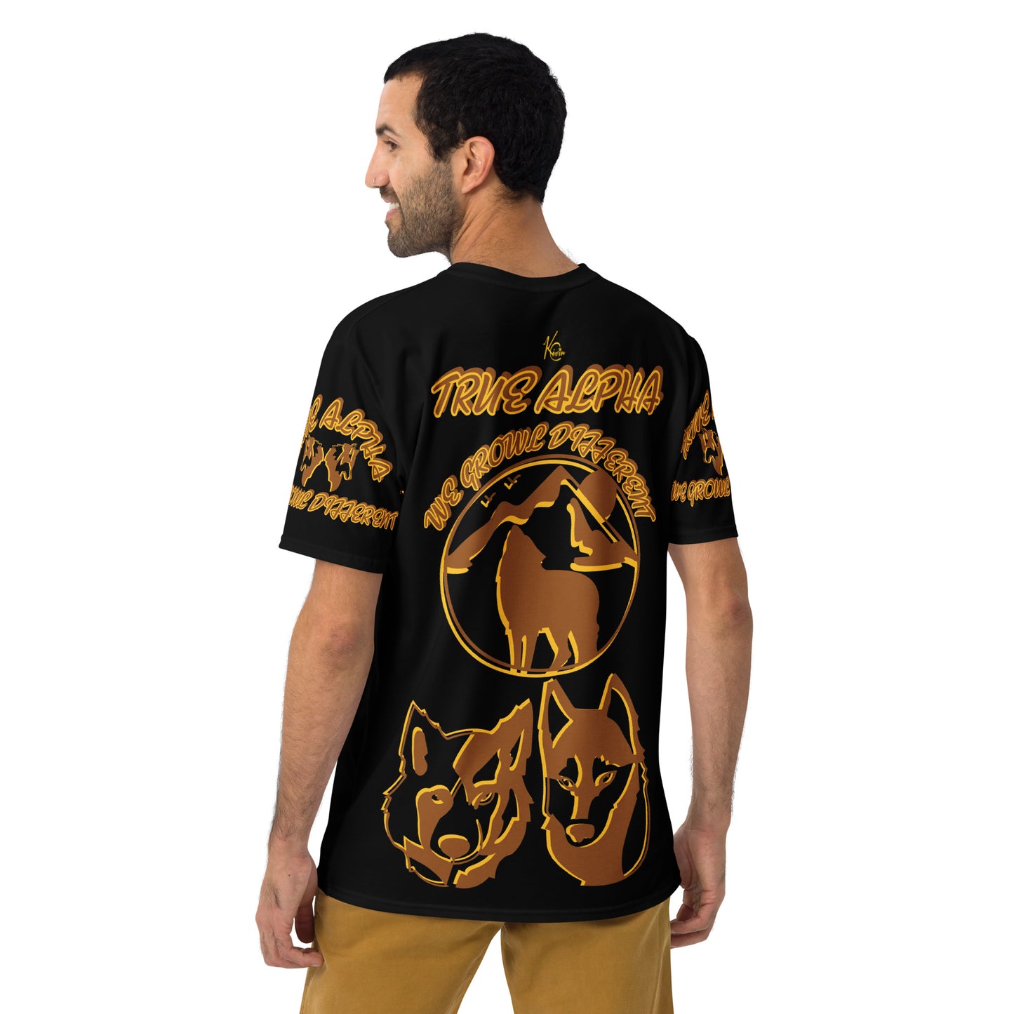 3TG True Alpha (Melanated Night Wolf Print Edition) T-Shirt