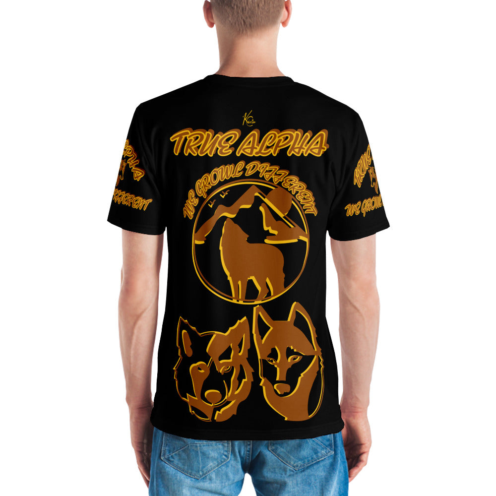 3TG True Alpha (Melanated Night Wolf Print Edition) T-Shirt