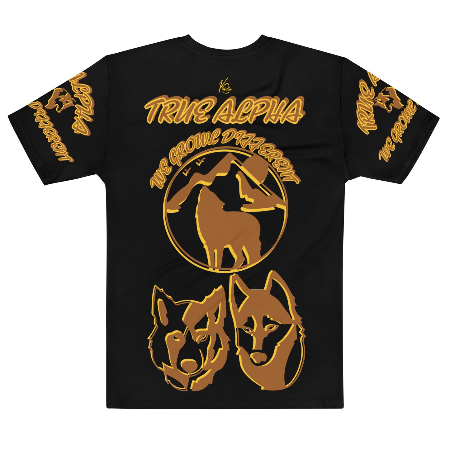 3TG True Alpha (Melanated Night Wolf Print Edition) T-Shirt