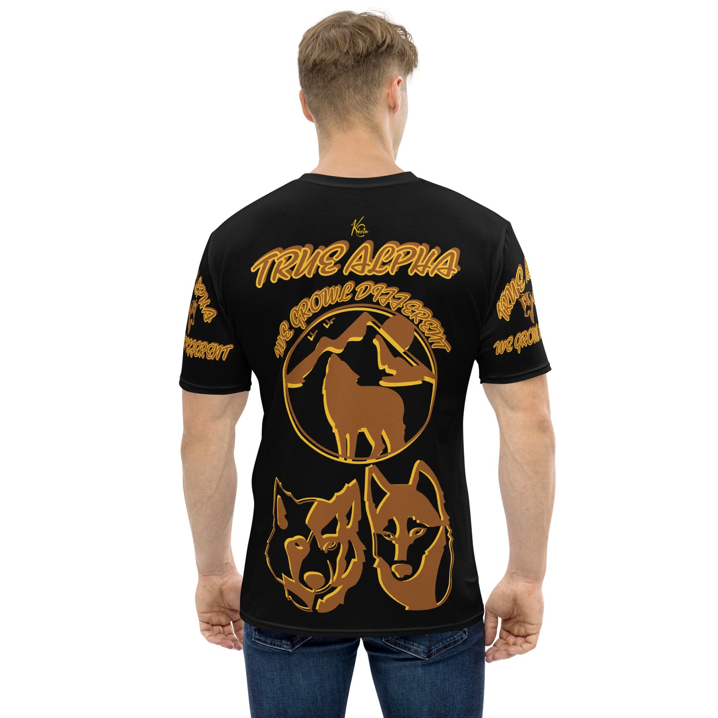 3TG True Alpha (Melanated Night Wolf Print Edition) T-Shirt