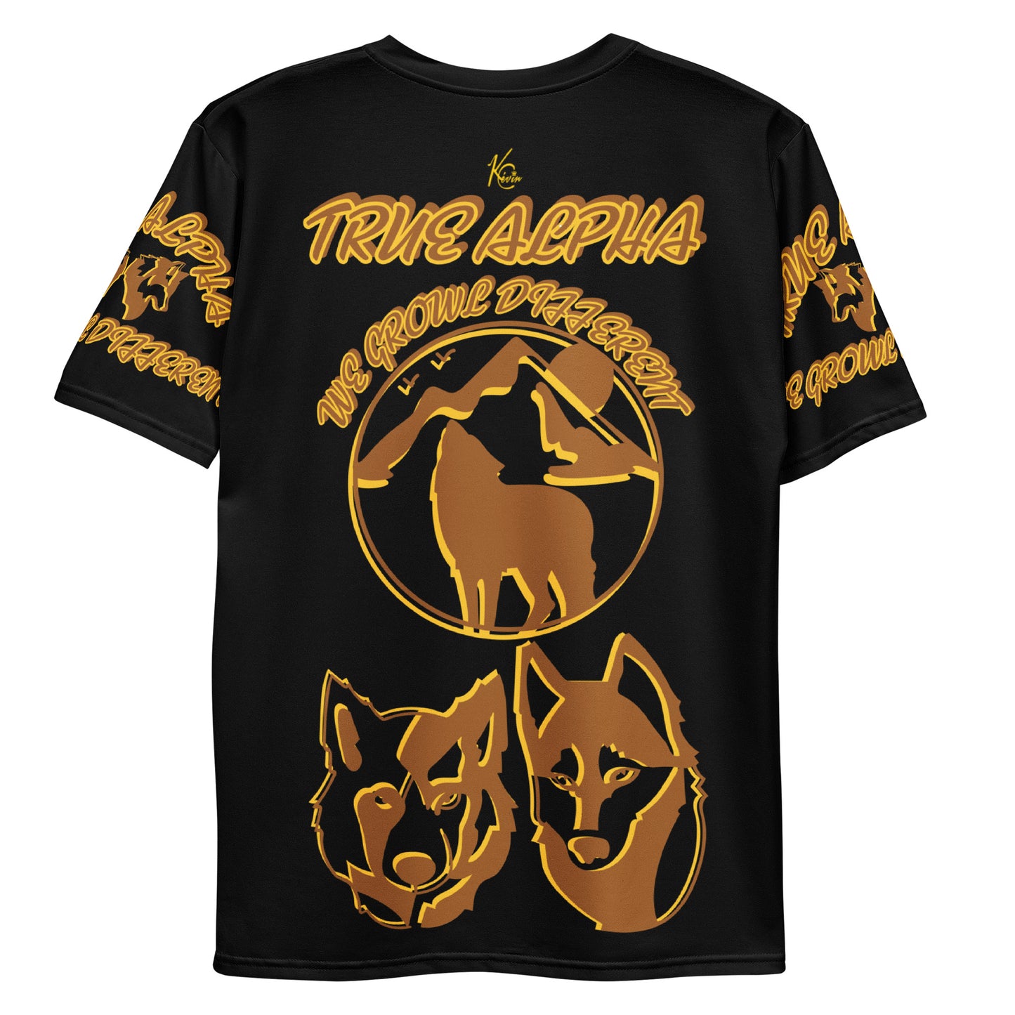 3TG True Alpha (Melanated Night Wolf Print Edition) T-Shirt