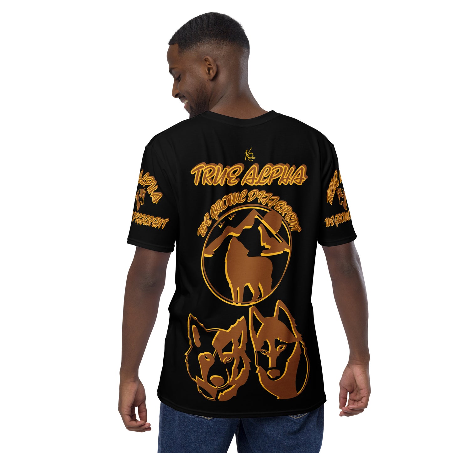 3TG True Alpha (Melanated Night Wolf Print Edition) T-Shirt