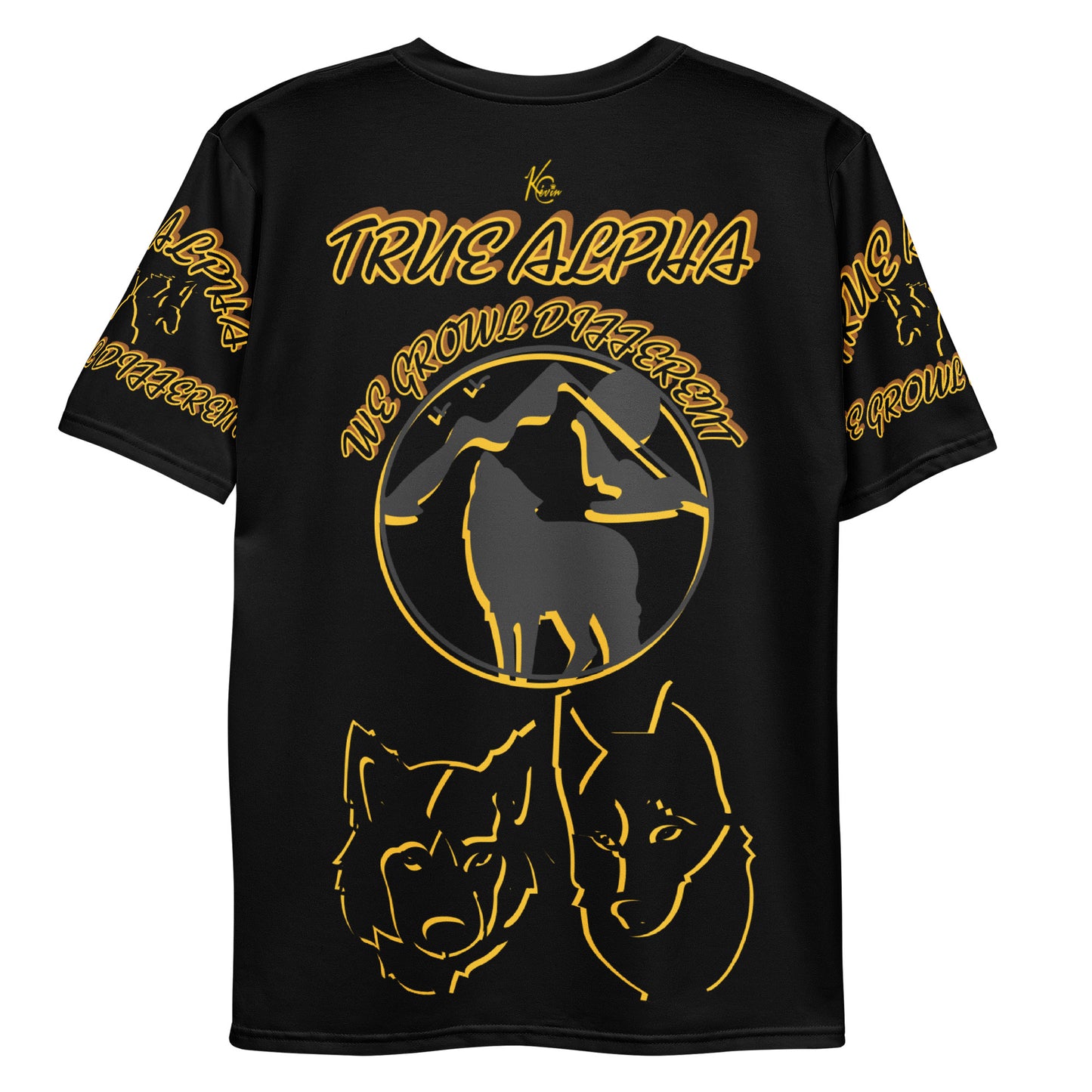 3TG True Alpha (Melanated Shadow Night Wolf Print Edition) T-Shirt