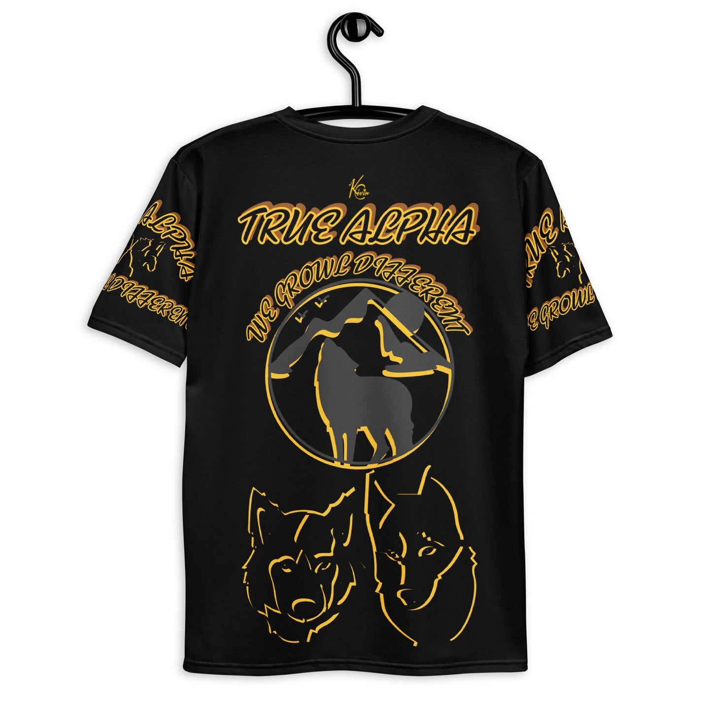 3TG True Alpha (Melanated Shadow Night Wolf Print Edition) T-Shirt