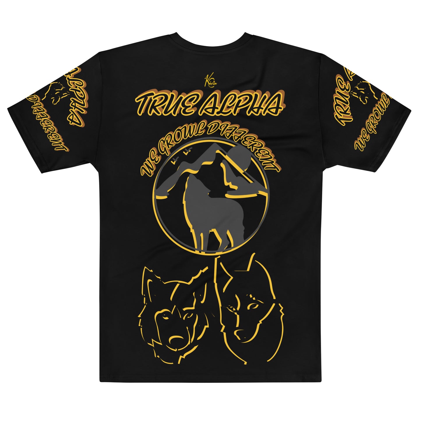 3TG True Alpha (Melanated Shadow Night Wolf Print Edition) T-Shirt