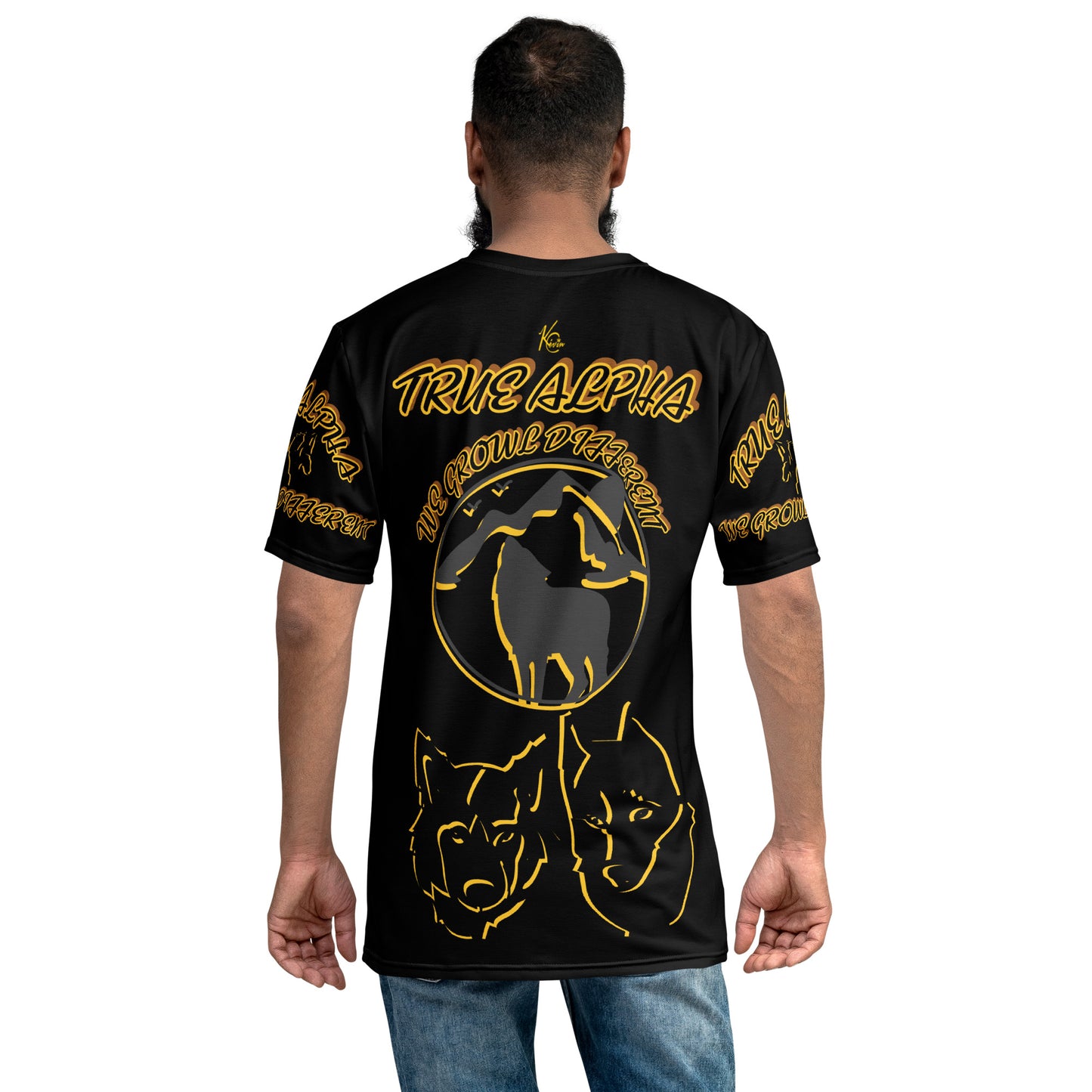 3TG True Alpha (Melanated Shadow Night Wolf Print Edition) T-Shirt