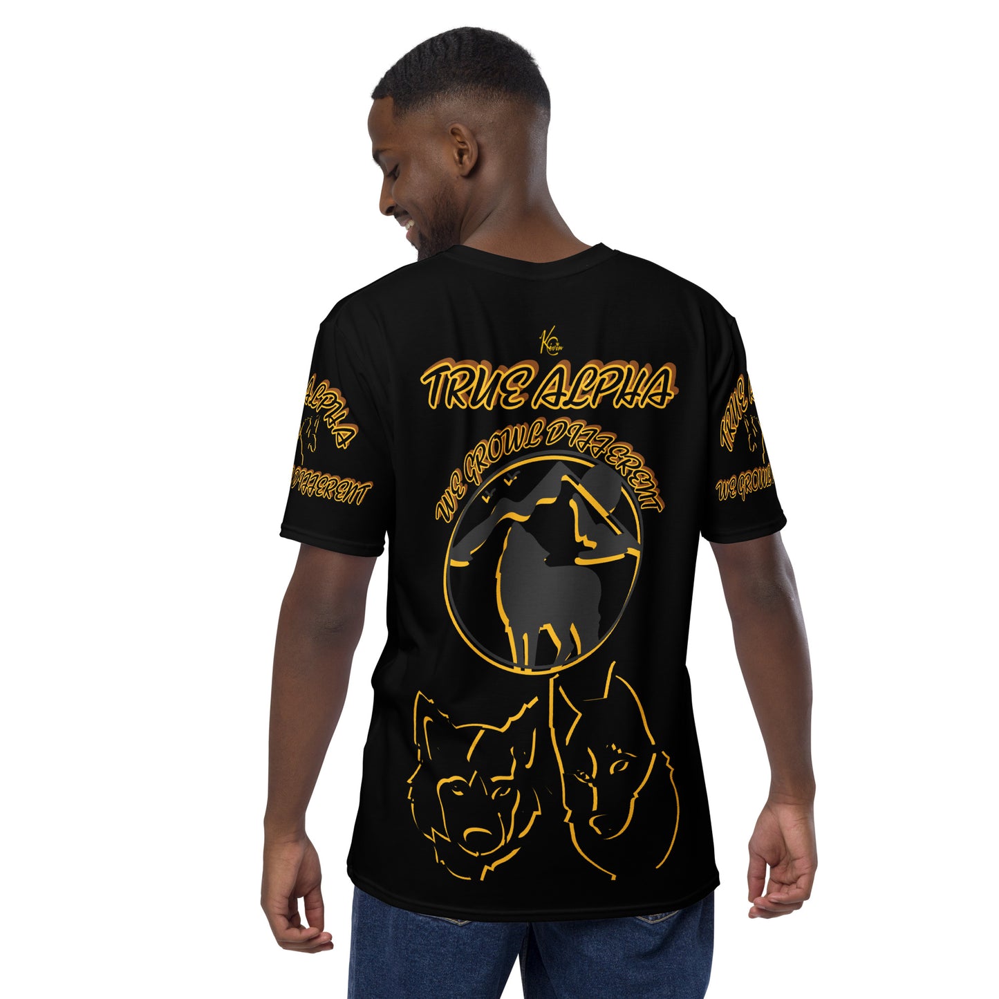 3TG True Alpha (Melanated Shadow Night Wolf Print Edition) T-Shirt