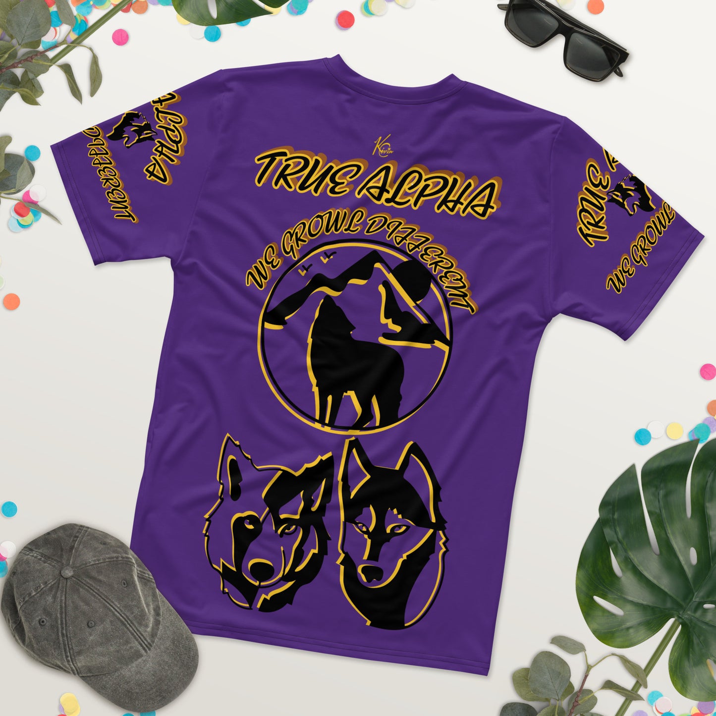 3TG True Alpha (Royal Purple Wolf Print Edition) T-Shirt