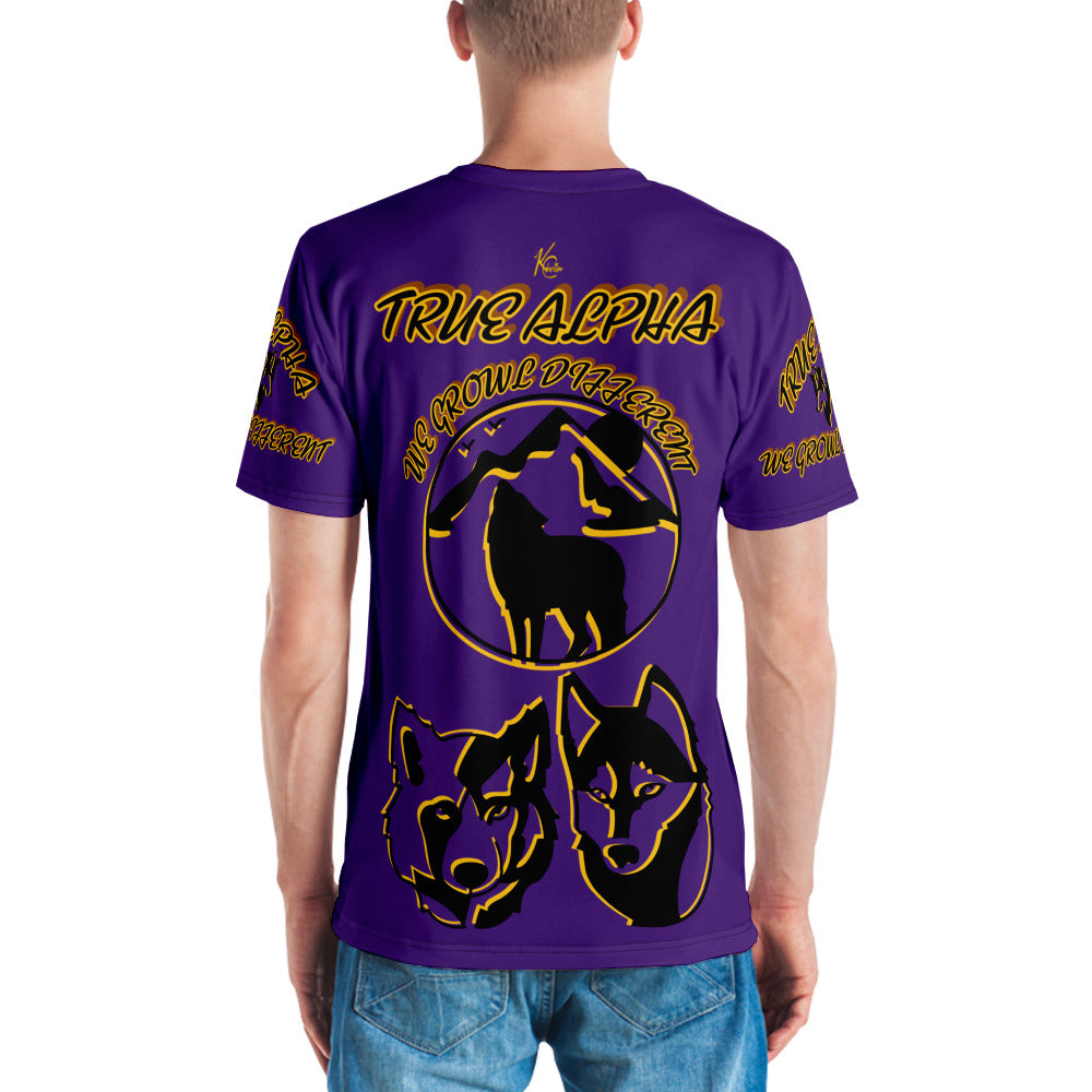 3TG True Alpha (Royal Purple Wolf Print Edition) T-Shirt