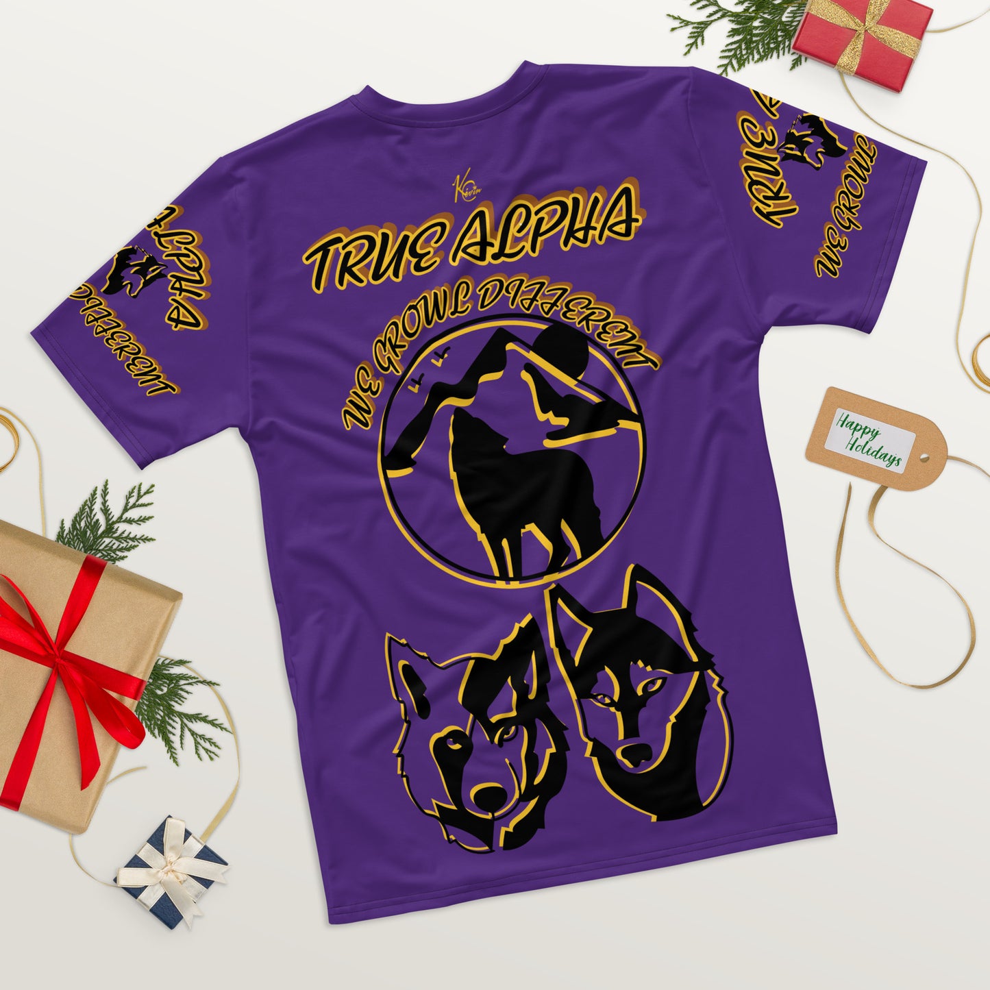 3TG True Alpha (Royal Purple Wolf Print Edition) T-Shirt