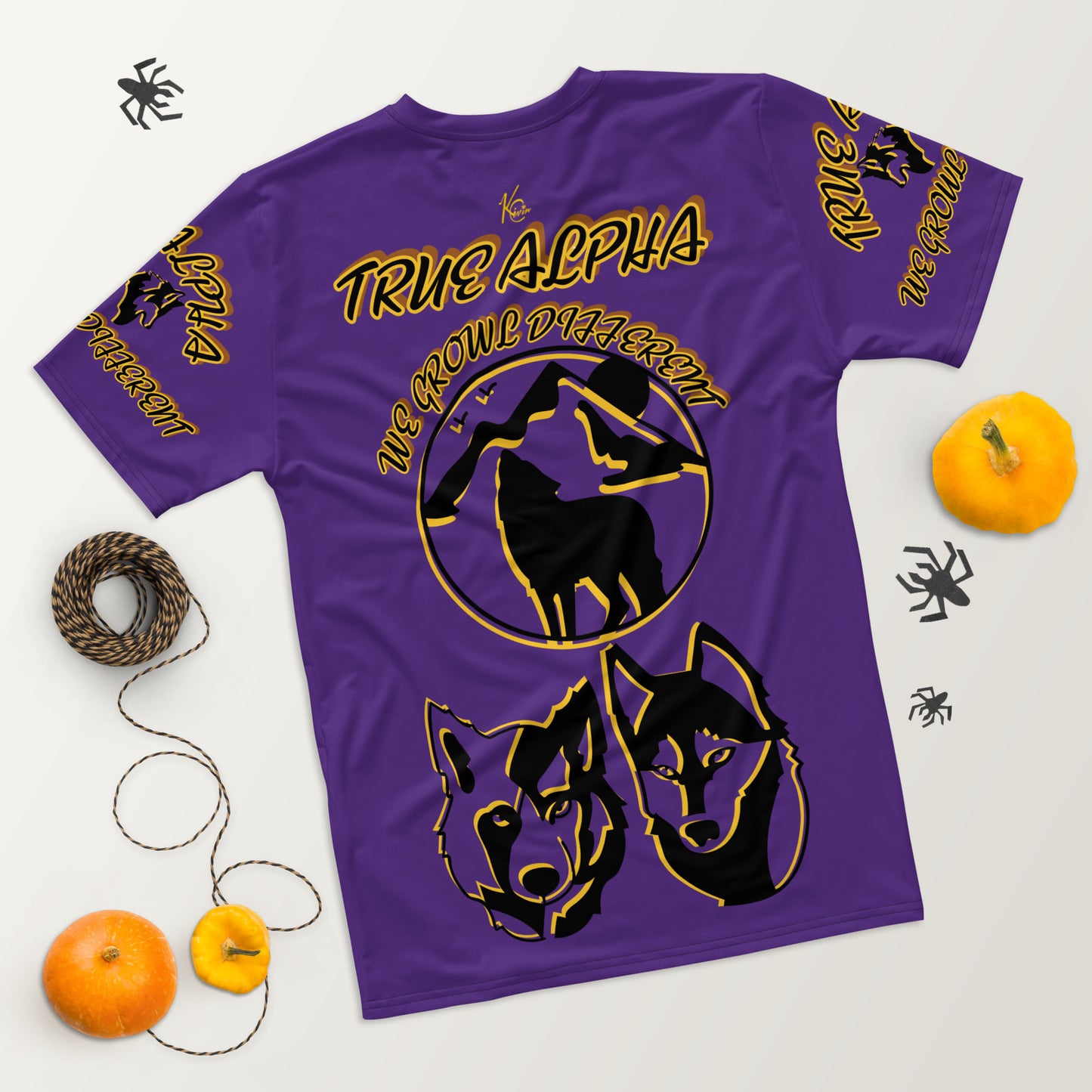 3TG True Alpha (Royal Purple Wolf Print Edition) T-Shirt