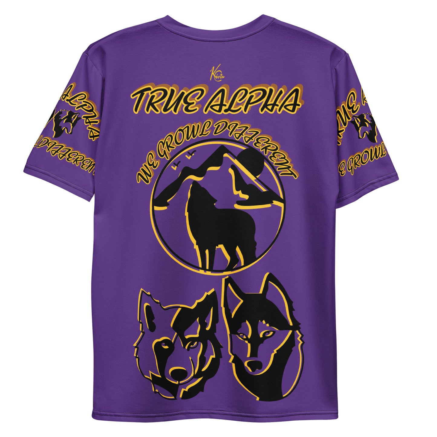 3TG True Alpha (Royal Purple Wolf Print Edition) T-Shirt