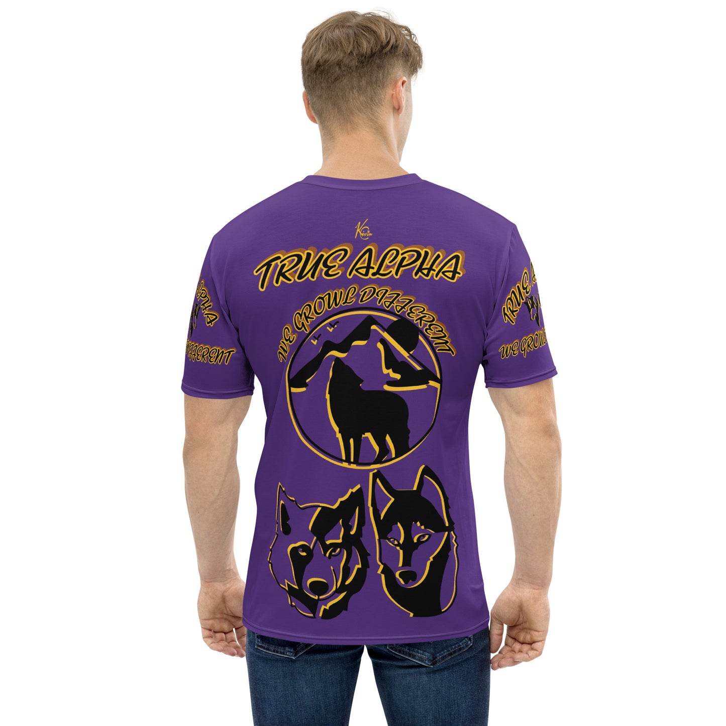 3TG True Alpha (Royal Purple Wolf Print Edition) T-Shirt