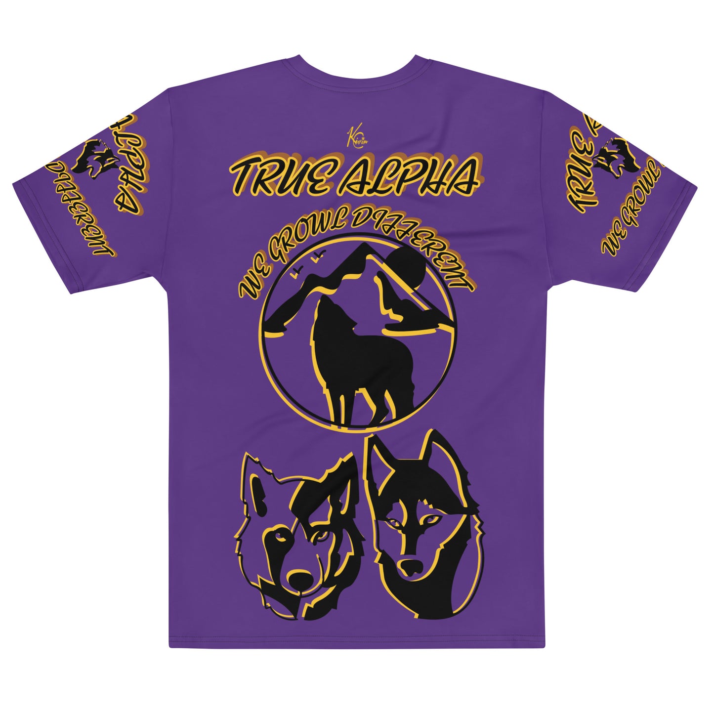 3TG True Alpha (Royal Purple Wolf Print Edition) T-Shirt