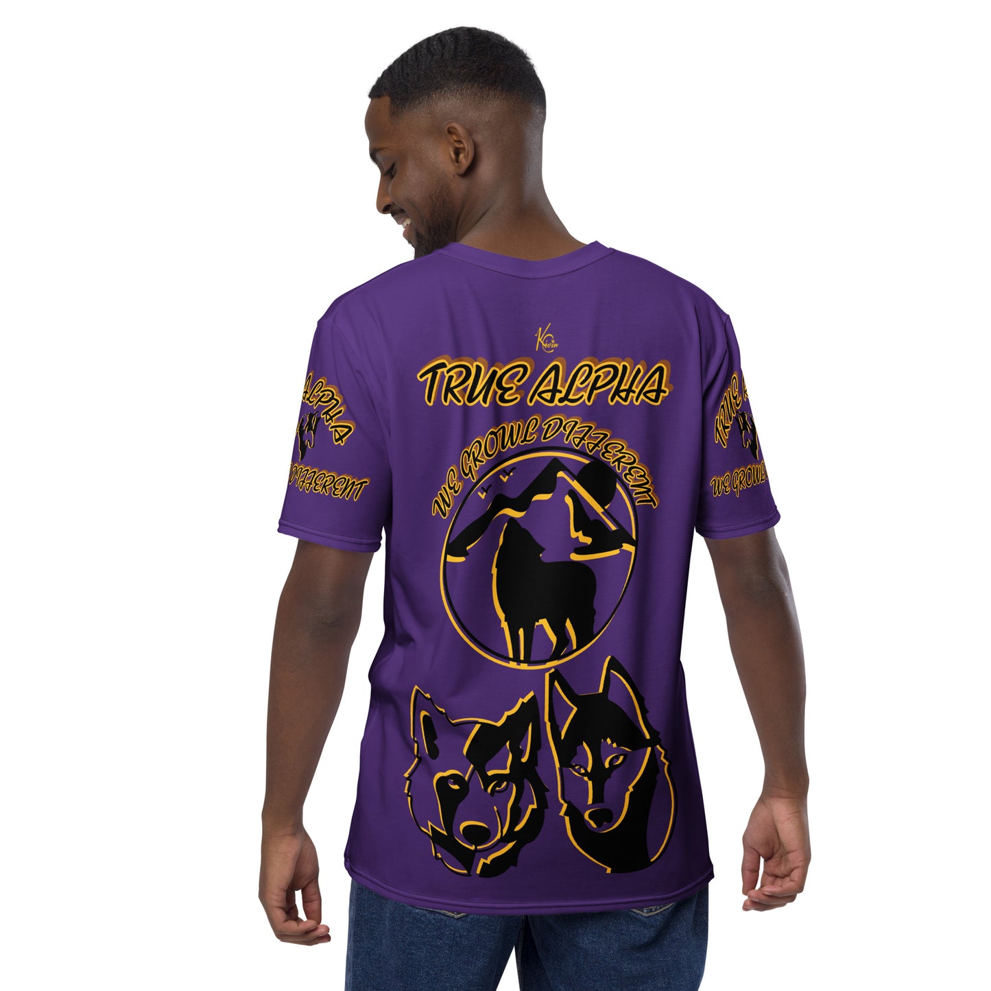 3TG True Alpha (Royal Purple Wolf Print Edition) T-Shirt