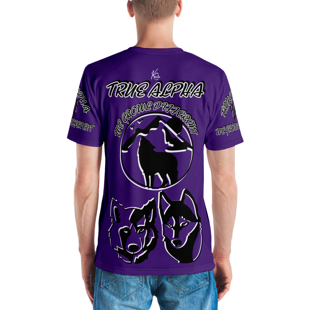 3TG True Alpha (Purple Knight Wolf Print Edition) T-Shirt