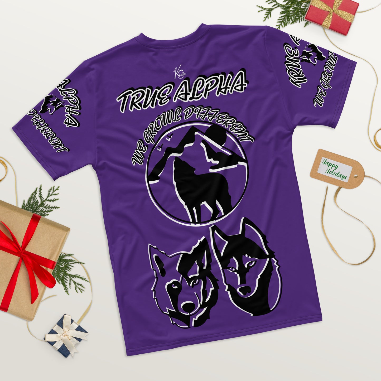 3TG True Alpha (Purple Knight Wolf Print Edition) T-Shirt