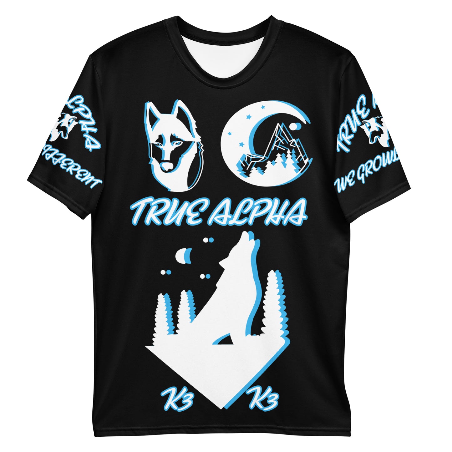 3TG True Alpha (Night Wolf Print Edition) T-Shirt