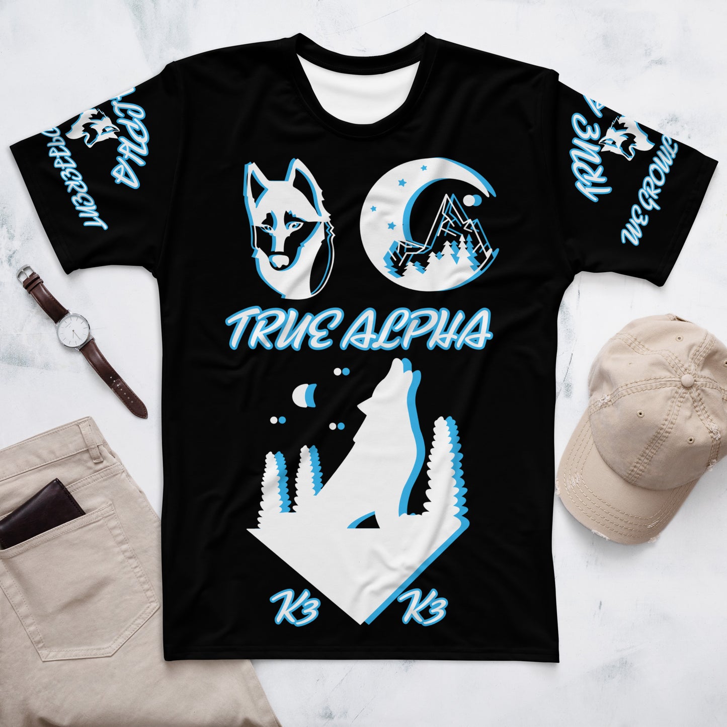 3TG True Alpha (Night Wolf Print Edition) T-Shirt