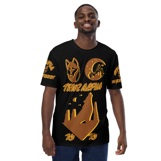 3TG True Alpha (Melanated Night Wolf Print Edition) T-Shirt