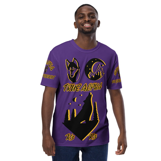 3TG True Alpha (Royal Purple Wolf Print Edition) T-Shirt